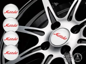 Mazda Radfelgen-Aufkleber Logo Premium Harz-Sticker